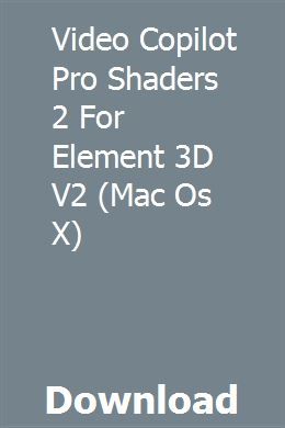download element 3d mac